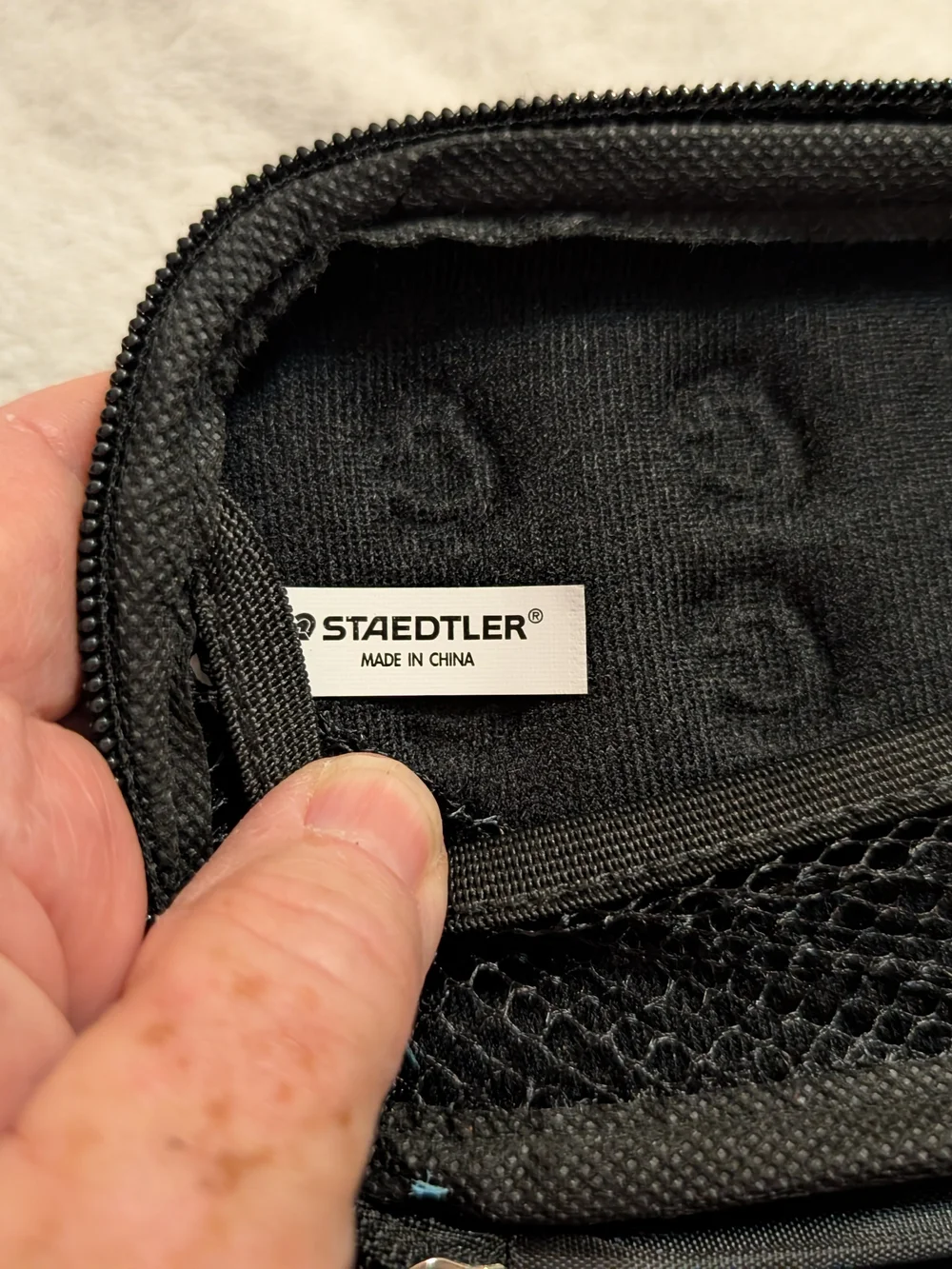 STAEDTLER Navy Blue Pencil Case - Slim Zip Pouch